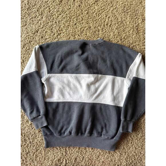 Vintage Russell Athletic Gray White Cut & Sew USA Made XXL* Crewneck Sweatshirt - Picture 5 of 8